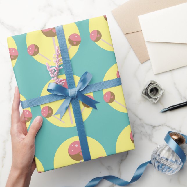 Papel De Regalo Dulce Cake Pop San Valentín (Regalar)