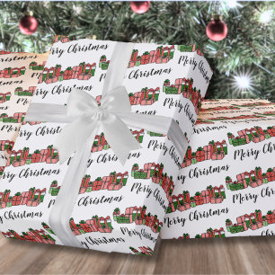 Papel De Regalo Dulce Colorido Feliz Navidad