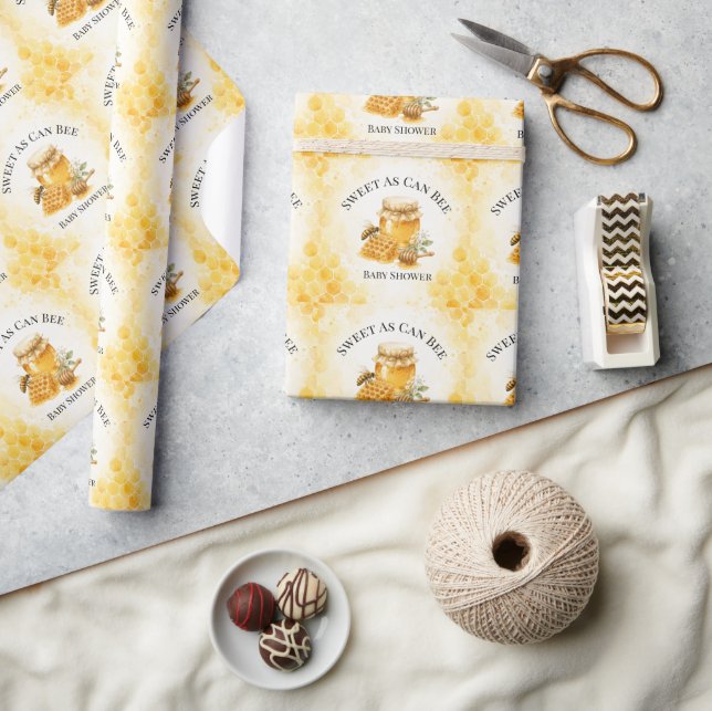 Papel De Regalo Dulce Como Puede Ser una Ducha de Bebé Sin Género  (Artesanía)