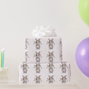 Papel De Regalo Dulce conejita floral Baby Shower 