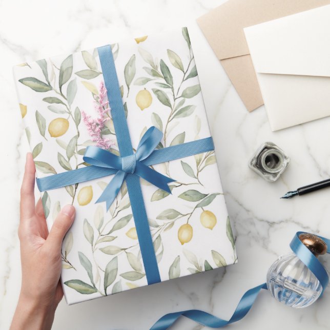 Papel De Regalo Dulce Contigo Bodas de Limones (Regalar)