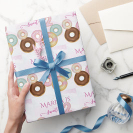 Papel De Regalo Dulce cumpleaños de Donut | Fiesta infantil colori