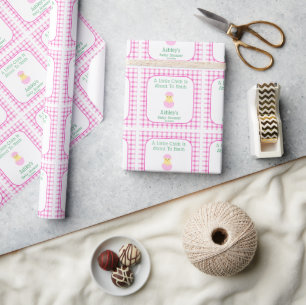 Papel De Regalo Dulce de Bebé Niña para Romper el Huevo Rosa Fiest