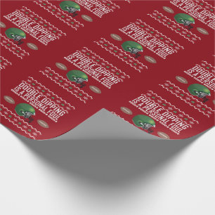 Papel De Regalo Dulce de Navidades feos de doble hinchazón