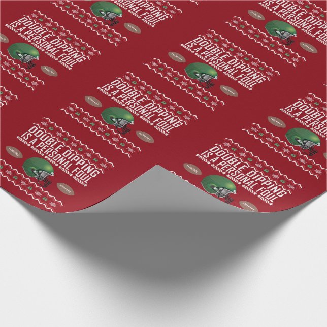Papel De Regalo Dulce de Navidades feos de doble hinchazón (Esquina)
