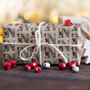 Papel De Regalo Dulce Elfo de Navidad Carta Festiva N