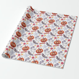 Papel De Regalo Dulce fantasma Halloween