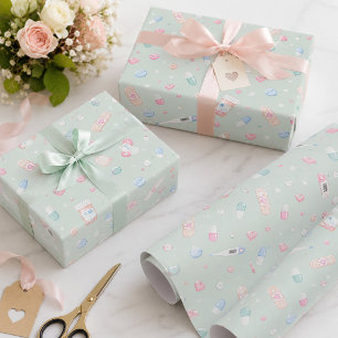 Papel De Regalo Dulce Farmacia Pastel Médica