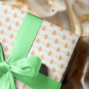 Papel De Regalo Dulce fiesta de bebé elegante de melocotón