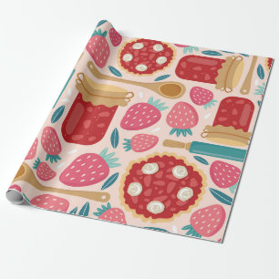 Papel De Regalo Dulce fresa