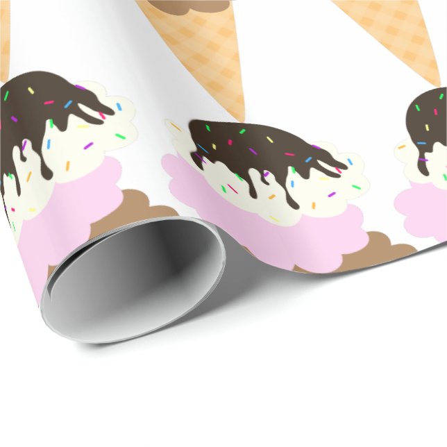 Papel De Regalo Dulce helado (Esquina del rollo)