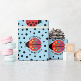 Papel De Regalo Dulce Mariquita Conciencia del Autismo Primavera A