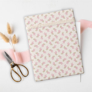 Papel De Regalo Dulce Mínimo Dieciséis Flores Silvestres Nacimient