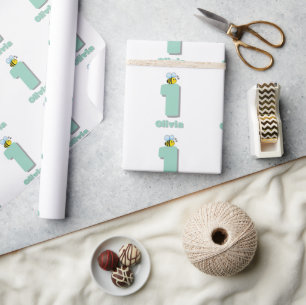 Papel De Regalo Dulce para ser uno cumpleaños abeja abeja bumble
