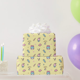 Papel De Regalo Dulce Pastel Kawaii Amarillo