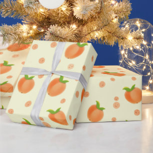 Papel De Regalo Dulce patrón de melocotón de verano