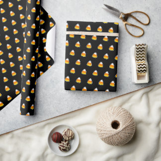 Papel De Regalo Dulce Patrón Divertido de Maíz de Caramelo Chic en