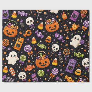 Papel De Regalo Dulce Patrón Perfecto de Halloween