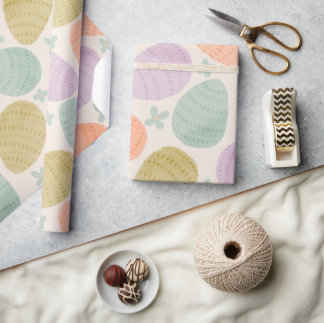 Papel De Regalo Dulce patrón sin fisuras de huevo de Pascua pastel
