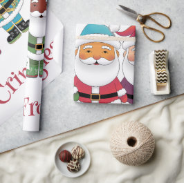 Papel De Regalo Dulce Santa