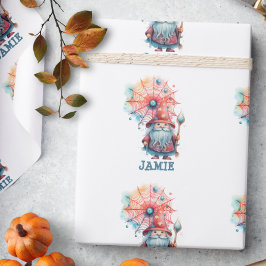 Papel De Regalo Dulce Truco o Trato de Halloween del Asistente Per