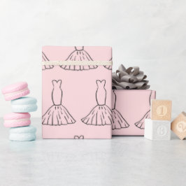Papel De Regalo Dulce Vestido Boda Diseño Ligero Rosa Seamless