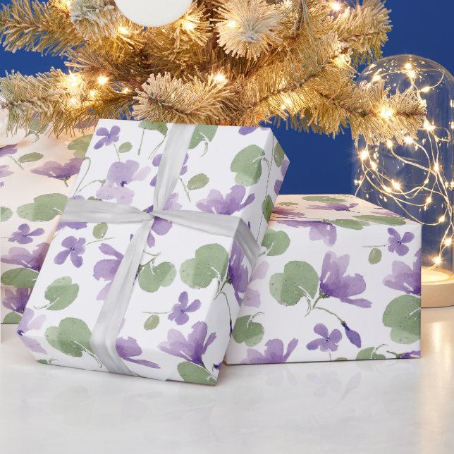 Papel De Regalo Dulce Violets Gift Wrap (Vacaciones)