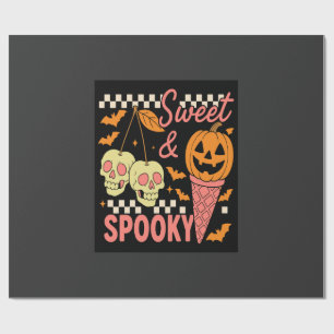 Papel De Regalo Dulce y espeluznante Halloween lindo