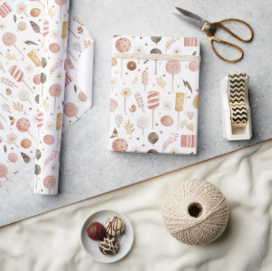 Papel De Regalo Dulces azucareros y Navidades de dulces