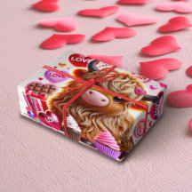 Dulces como Candy Highland Cow Valentines
