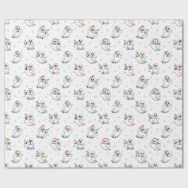 Papel De Regalo Dulces fantasmas corbata de lazo sombreros Hallowe