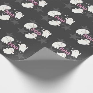 Papel De Regalo Dulces Fantasmas Halloween BOO