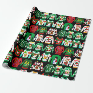 Papel De Regalo Dulces Navidades feos