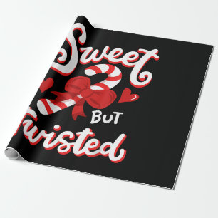 Papel De Regalo Dulces pero retorcidas Navidades graciosos Candy C