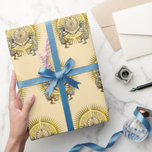 Papel De Regalo Dúo Kokopelli - Hombre En El Maze - Sol 1