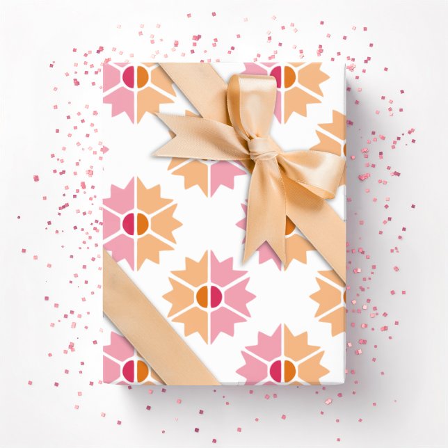 Papel De Regalo Duo Starburst in Pink and Orange (Subido por el creador)