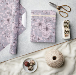 Papel De Regalo Dusty Lavender Floral