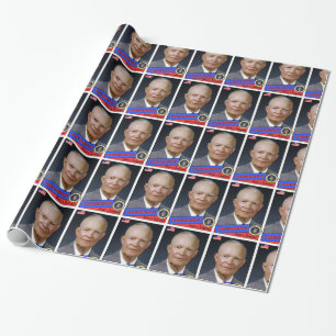 Papel De Regalo Dwight D. Tarjeta de béisbol Eisenhower