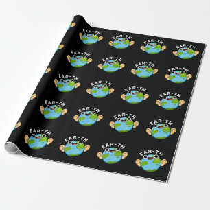 Papel De Regalo Ear-th Funny Earth Pun Dark BG