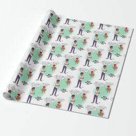 Papel De Regalo Earlobe Valentine's Day Wrapping Paper