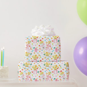 Papel De Regalo Easter Daffodils Bouquet and Bicycle