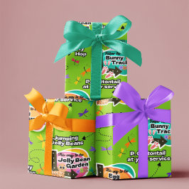 Papel De Regalo Easter Wrapping Paper Jelly Bean Signs