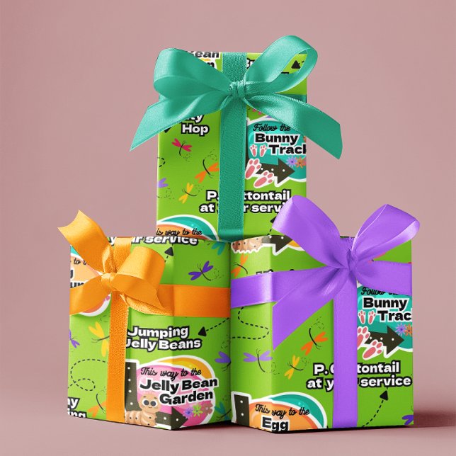 Papel De Regalo Easter Wrapping Paper Jelly Bean Signs (Subido por el creador)