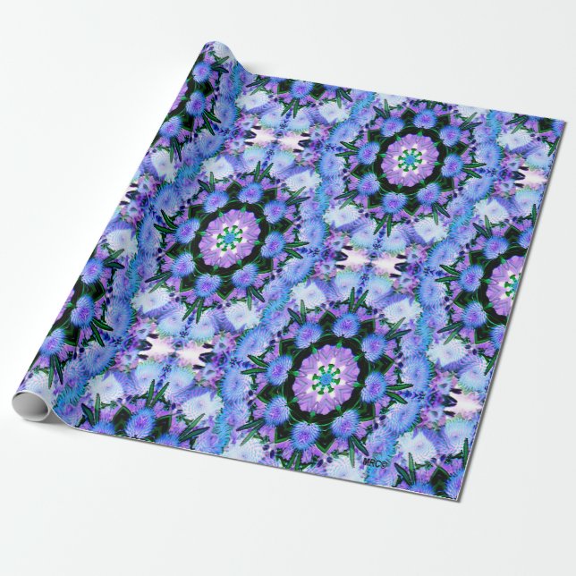Papel De Regalo Echanicea en azul.... (Desenrollado)