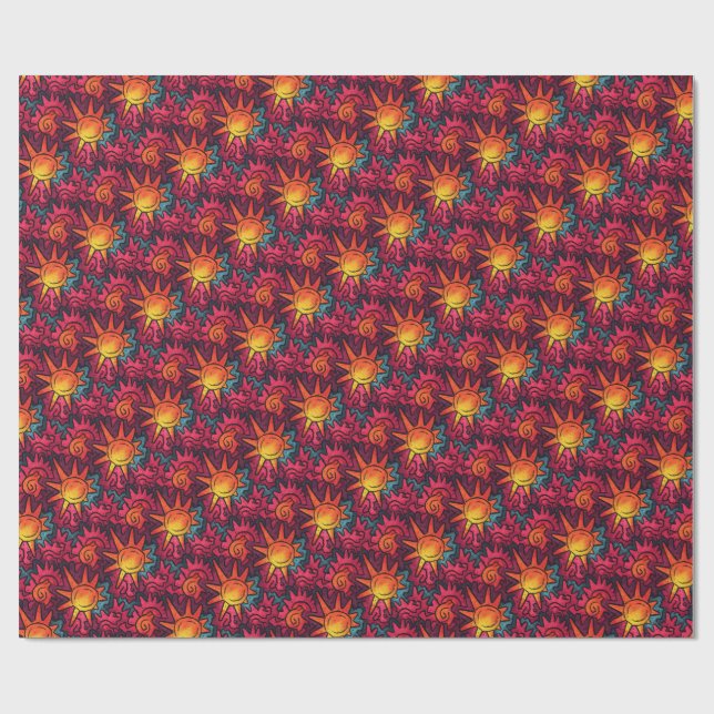 Papel De Regalo Eclipse de soles resonantes (Superficie plana)