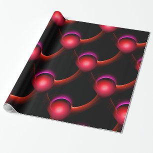 Papel De Regalo ECLIPSE Rojo negro violento rosa