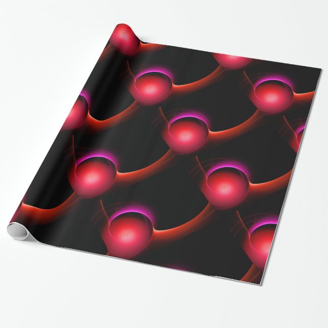 Papel De Regalo ECLIPSE Rojo negro violento rosa (Desenrollado)