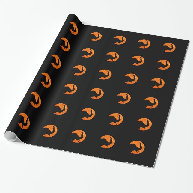 Papel De Regalo Eclipse solar del perfil del elefante (Desenrollado)