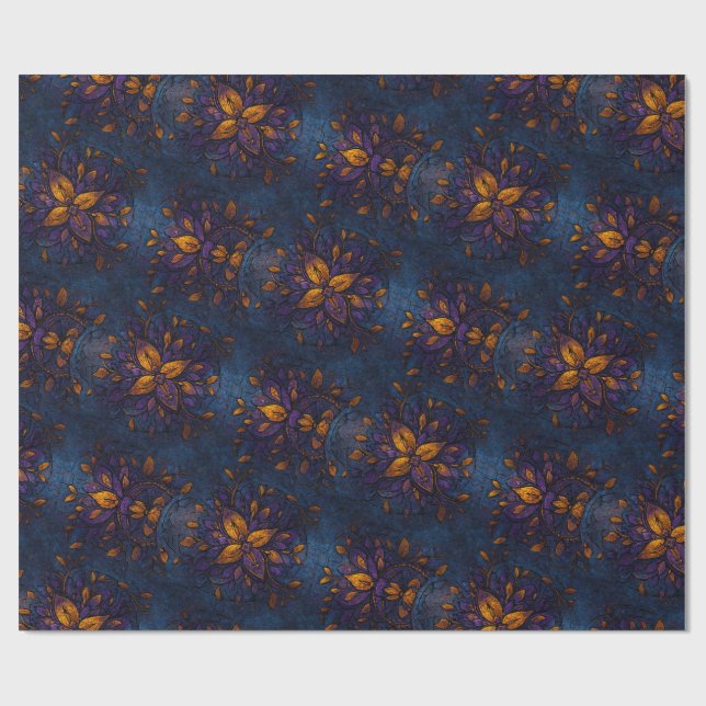 Papel De Regalo Ecos susurrados - Azul mítico (Superficie plana)