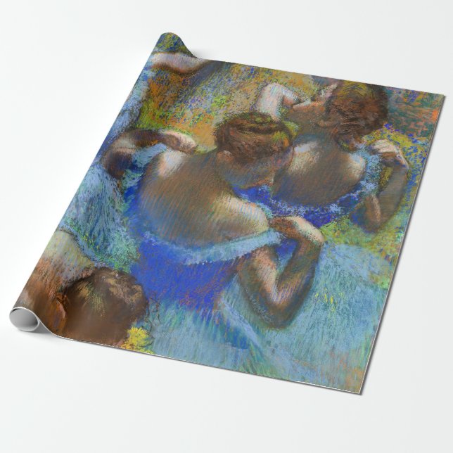 Papel De Regalo Edgar Degas - Bailarinas azules (Desenrollado)